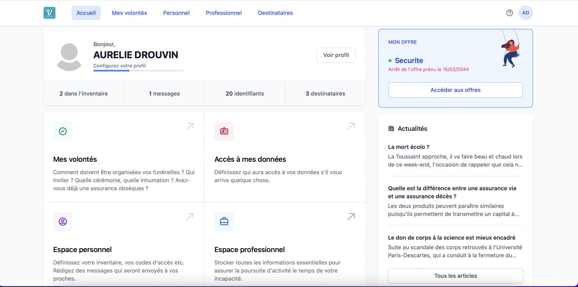 Page d accueil nouvelle interface 